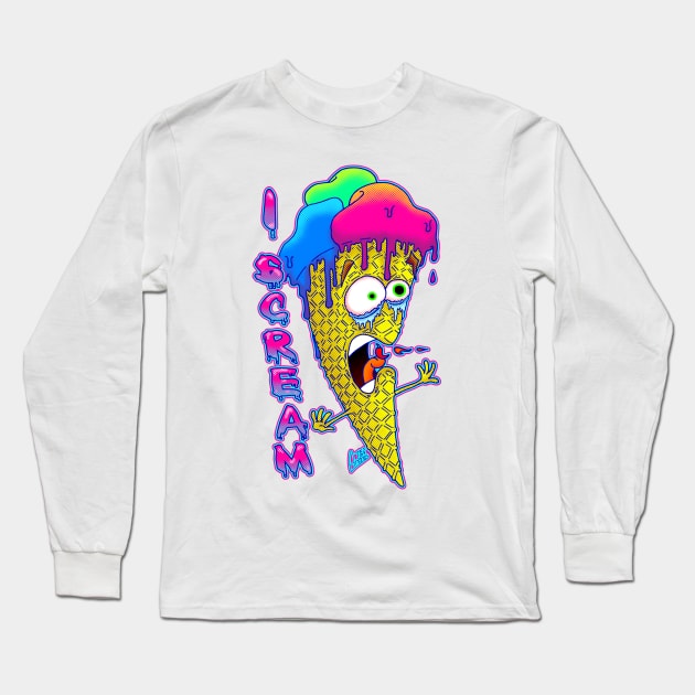 I Scream Long Sleeve T-Shirt by Andres7B9